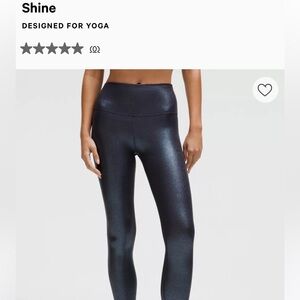 NWT Lululemon Align Rib HR leggings in Shine SZ 6